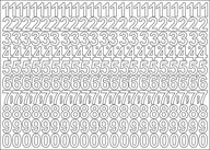 Zestawy piśmiennicze - Cyfry Samoprzylepne Białe 6Cm Arkusz 276 Znaków - miniaturka - grafika 1