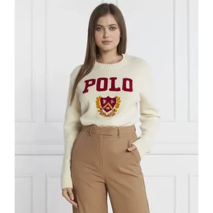 POLO RALPH LAUREN Wełniany sweter | Regular Fit - Swetry damskie - miniaturka - grafika 1