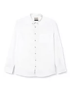 Koszule męskie - bugatti Męska koszula 9350-38700 z kołnierzem button-down, biała-10, regularna, biały-10, XXL - miniaturka - grafika 1