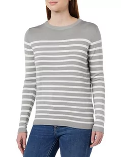 LEOMIA Damski sweter z dzianiny 15326709-LE02, szary wełniany biały, S, Szary wełniany biały, S - Swetry damskie - miniaturka - grafika 1