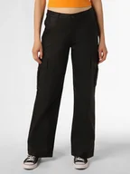 Spodnie sportowe damskie - Noisy May Spodnie Kobiety Sztuczne włókno czarny jednolity, S/32 - miniaturka - grafika 1