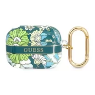 Akcesoria do słuchawek - Guess GUAPHHFLN AirPods Pro cover zielony/green Flower Strap Collection - miniaturka - grafika 1