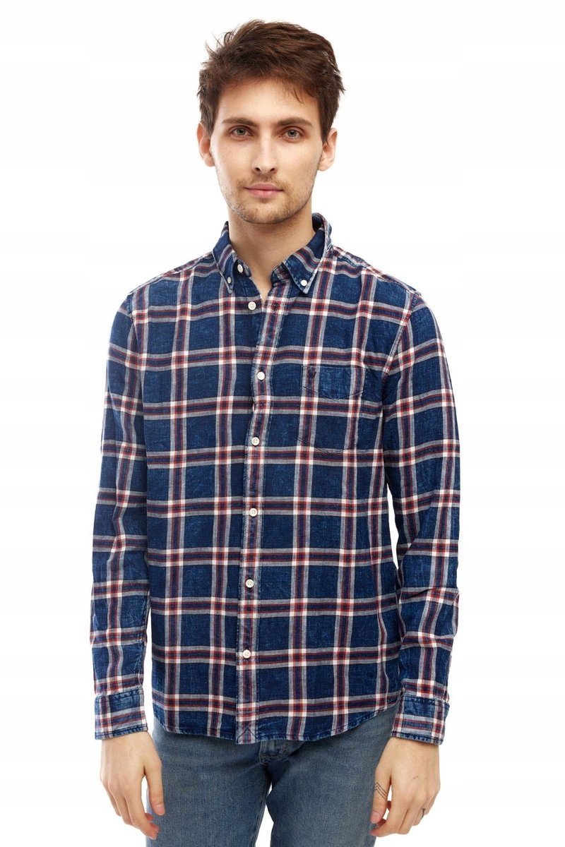 WRANGLER 1PKT BUTTON DOWN MARS RED W5A33TX3A M