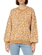 Swetry damskie - myMo Damski sweter z dzianiny, beżowy biały, M/L, Beżowo-biały, M-L - miniaturka - grafika 1