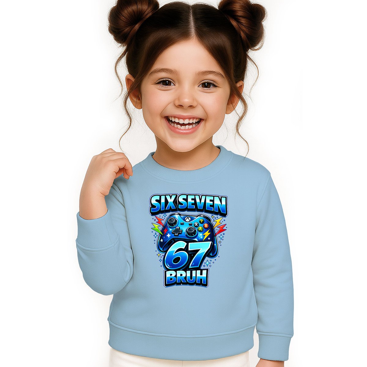 BLUZA DZIECIĘCA 67 SIX SEVEN VIRAL GAMER BRUH 104 DLA CHŁOPCA