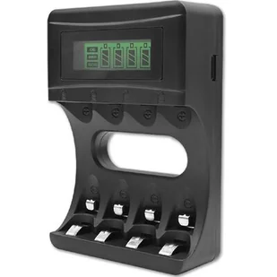 Ładowarka QOLTEC 50654 do akumulatorków Ni-Mh i Ni-Cd typu R03/AAA R6/AA - Ładowarki do elektronarzędzi - miniaturka - grafika 1