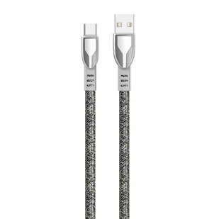 Dudao kabel USB - USB Typ C 5 A 1 m szary (L3PROT gray) - Kable USB - miniaturka - grafika 1
