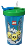 Kubki dla dzieci - Kubek ze słomką Boy LEGO 500ml - miniaturka - grafika 1