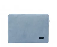 Torby na laptopy - Bombata Velvet Sleeve 13-14" niebieski E00871-40 - miniaturka - grafika 1