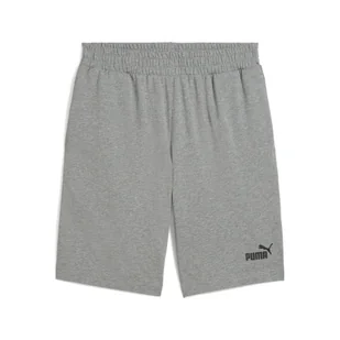 Męskie szorty Essentials 10" z logo No. 1 z dżerseju PUMA Medium Gray Heather - Spodnie sportowe męskie - miniaturka - grafika 1