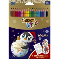 Kredki ołówkowe KIDS Evolution Christmas18 kolorów - Przybory szkolne - miniaturka - grafika 1