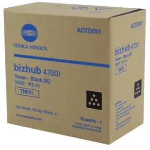 Konica-Minolta Toner TNP91K bizhub 4700i / 4701i - Tonery oryginalne - miniaturka - grafika 1