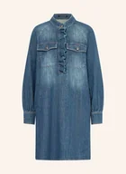 Sukienki - Luisa Cerano Sukienka Jeansowa Z Falbankami blau - miniaturka - grafika 1