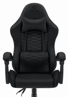 Fotele gamingowe - Fotel gamingowy Hell's Chair HC- 1000 Black Czarny Tkanina - miniaturka - grafika 1