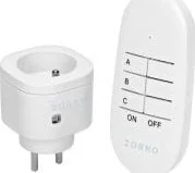 Gniazdka elektryczne - Bezprzewodowe Gniazdo Mini Sterowane Pilotem 1+1 Orno Or-Gb-461 Orno - miniaturka - grafika 1