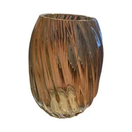 Świeczniki - Wazon świecznik szklany mały dekoracyjny przezroczysty - miniaturka - grafika 1