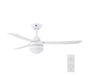 BAYSIDE 531016 – Wentylator sufitowy MEGARA 2×E14/15W/230V Biały + pilot - Wentylatory sufitowe - miniaturka - grafika 1