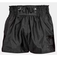 Kimona, stroje i obuwie - Spodenki Muay Thai Venum Classic Shorts Black/Black - miniaturka - grafika 1