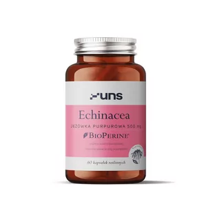 UNS Echinacea Jeżówka Purpurowa 500mg 60vegcaps - Witaminy i minerały dla sportowców - miniaturka - grafika 1