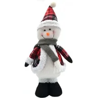 Ozdoby bożonarodzeniowe - Bałwanek Dekoracyjny 50 Cm Czerwony - miniaturka - grafika 1