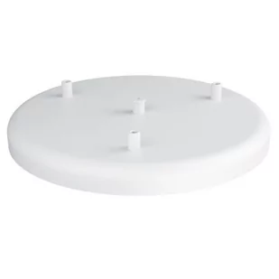 Duża metalowa osłonka sufitowa fi30cm lakierowana w kolorze białym strukturalnym - trzykablowa Kolorowe Kable - Akcesoria do oświetlenia - miniaturka - grafika 1