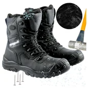 Obuwie robocze - Wysokie buty robocze męskie Zimowe Ocieplane Wodoodporne z Noskiem BHP r.44 - miniaturka - grafika 1