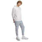 Spodnie męskie - Męskie spodnie treningowe Under Armour UA Unstoppable Tapered Pants - szare - miniaturka - grafika 1