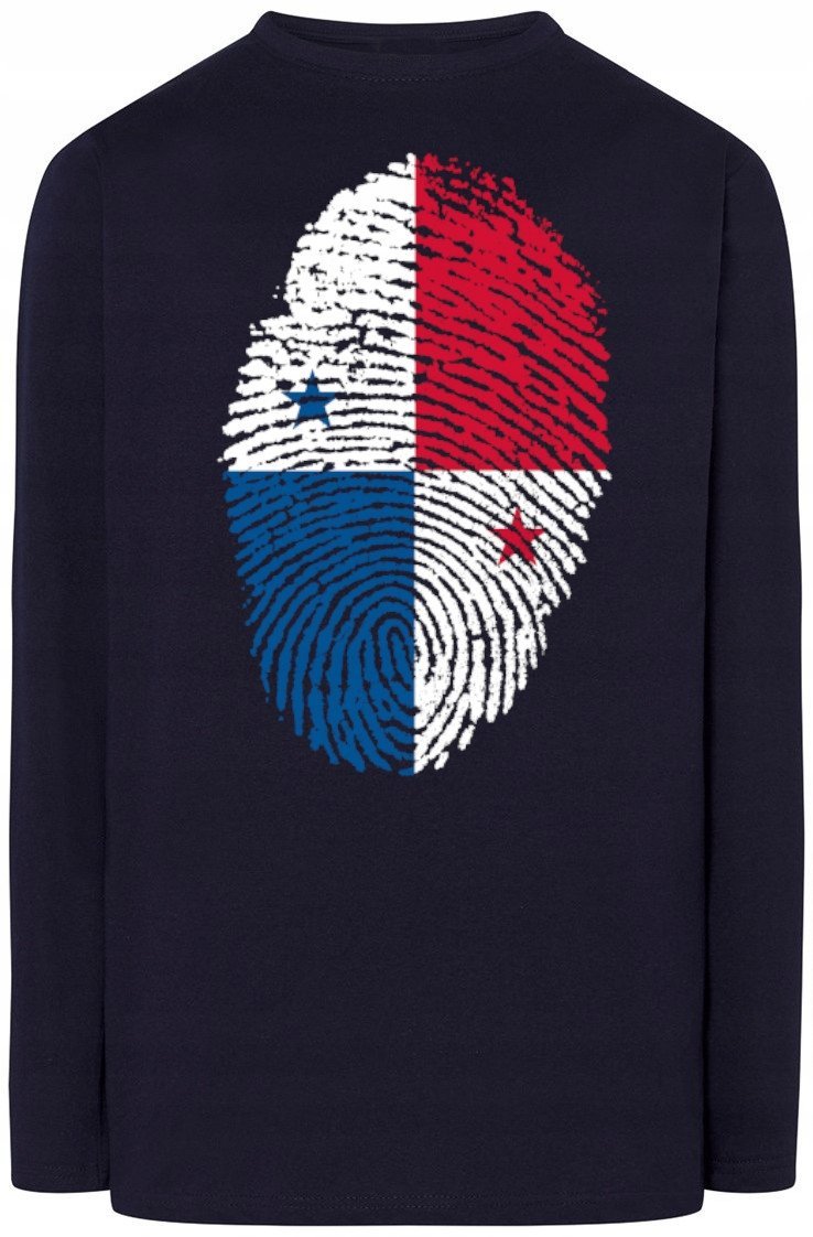 Panama Flaga Odcisk Bluza Longsleeve Rozm.4XL