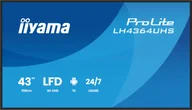 Monitory reklamowe i wyświetlacze - iiyama LH4364UHS-B1AG signage display Płaski panel Digital Signage 109,2 cm (43") LED Wi-Fi 500 cd/m² 4K Ultra HD Czarny Android 24/7 - miniaturka - grafika 1