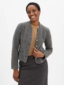 Kurtki damskie - JOOP! Damska kurtka dzianinowa z zawartością wełny - Trudi Kobiety Wełna szary marmurkowy, 36 - miniaturka - grafika 1