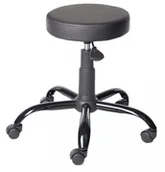 Krzesła i taborety kosmetyczne - Taboret okrągły Black SNO - miniaturka - grafika 1