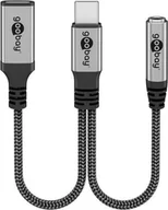 Adaptery i przejściówki - Adapter USB Goobay Adapter USB-C™ do USB-C™ i jack, 3,5 mm AUX - Długość kabla 0.15 m - miniaturka - grafika 1