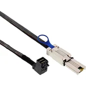 Kable miedziane - InLine Mini SAS HD Kabel SFF-8643 kątowy SFF-8088 1m 27637B - miniaturka - grafika 1