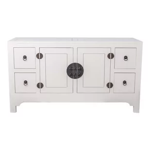 Dekoria pl pl Komoda Modern 137x45x76cm white 137 x 45 x 76 cm 005-605 - Komody - miniaturka - grafika 1