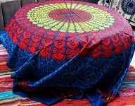 Dekoracje i nakrycia stołu na imprezę - OBRUS BIEŻNIK PAREO CHUSTA INDYJSKA MANDALA - miniaturka - grafika 1