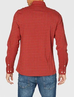 Lee Slim Button Down Męska Koszula Red Ochre L66Xrqoe-2Xl - Koszule męskie - miniaturka - grafika 1