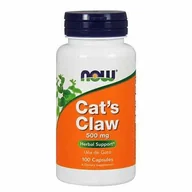 Witaminy i minerały - NOW Cat’s Claw 500mg - 100vegcaps ( Koci Pazur ) - miniaturka - grafika 1