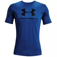 Koszulki męskie - Koszulka męska Under Armour Sportstyle Logo SS niebieska 1329590 432 - miniaturka - grafika 1