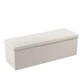 Pufy i podnóżki - Dekoria.pl Dekoria.pl Skrzynia tapicerowana jasno szary welwet 90 × 40 × 40 cm Ingrid 525-705-40 - miniaturka - grafika 1