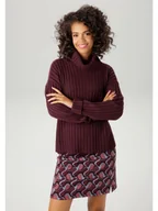 Swetry damskie - Aniston Golf w kolorze bordowym - miniaturka - grafika 1