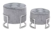 Taborety i hokery - Art pol PUFA TABORET SIEDZISKO STOŁEK MATERIAŁOWE 2 szt 130833 - miniaturka - grafika 1