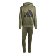 Dresy męskie - Męski Dres ADIDAS M BL FT HD TS JI8869 – Oliwkowy - miniaturka - grafika 1