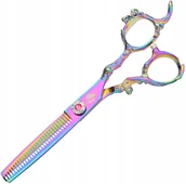 Nożyczki fryzjerskie - WOLF Degażówki nożyczki praworęczne 6,0 DIAMOND offset fryzjerskie do strzyżenia włosów do salonu linia Superior - miniaturka - grafika 1