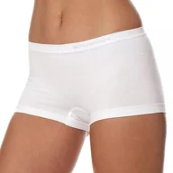 Bielizna sportowa damska - Bokserki damskie bawełniane Brubeck Comfort Cotton BX10470A biały - miniaturka - grafika 1