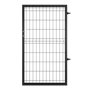 Furtka Modus 100x170 cm prawa czarna Naterial - Ogrodzenia - miniaturka - grafika 1