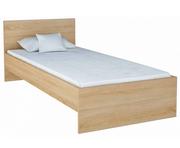 Łóżka - Skandynawskie łóżko ze stelażem dąb sonoma - Lombi 90x200 - miniaturka - grafika 1