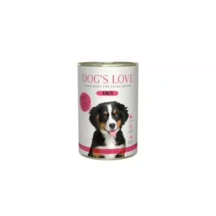 Dogs Love Junior Rind - wołowina z marchewką i szałwią dla szczeniąt 400 g - Mokra karma dla psów - miniaturka - grafika 1