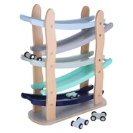 Samochody i pojazdy dla dzieci - Drewniany kaskadowy tor z autkami Kindsgut Run - miniaturka - grafika 1