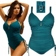 Stroje kąpielowe - Strój kąpielowy jednoczęściowy usztywniany SELF 1134 7d Bayamon 40D L 75D - miniaturka - grafika 1