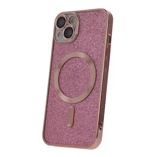 Nakładka Glitter Chrome Mag do iPhone 15 6,1" różowa - Etui i futerały do telefonów - miniaturka - grafika 1